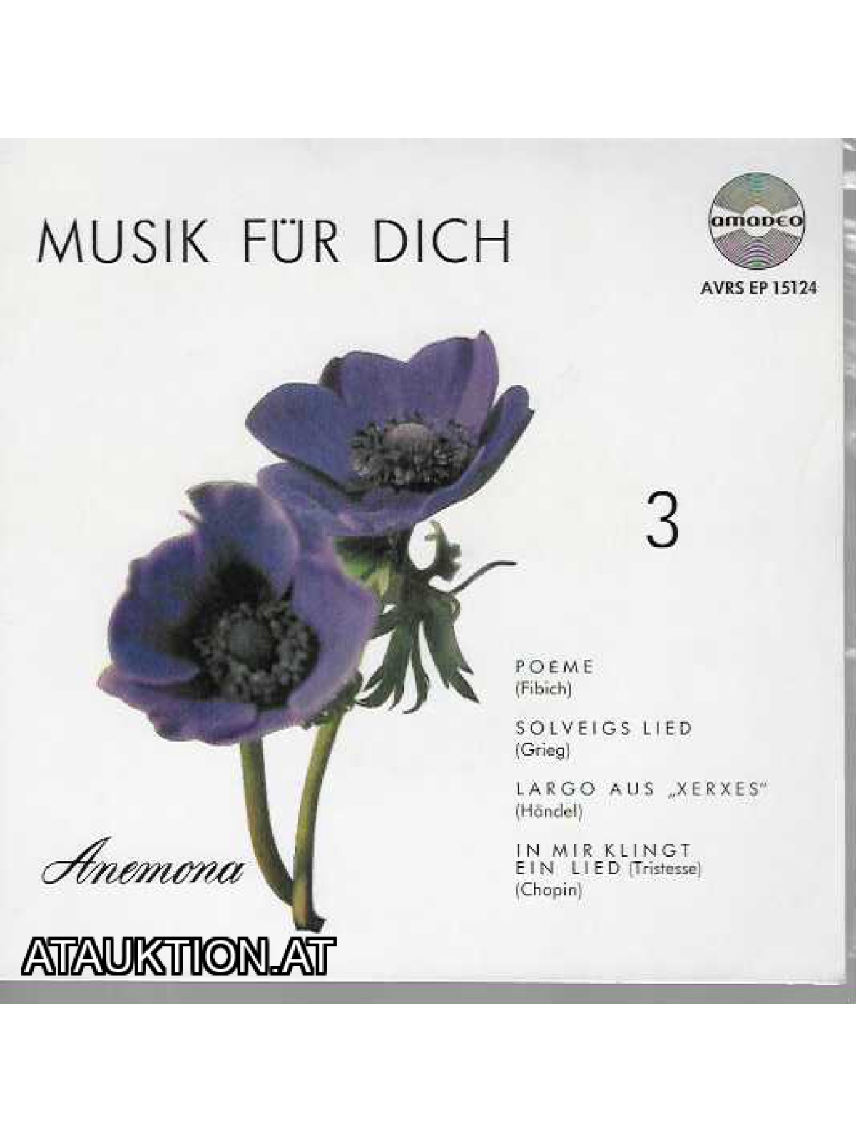 SINGLE / Süddeutsches Philharmonisches Orchester, Franz Hartwig – Musik Für Dich 3 (Anemona)