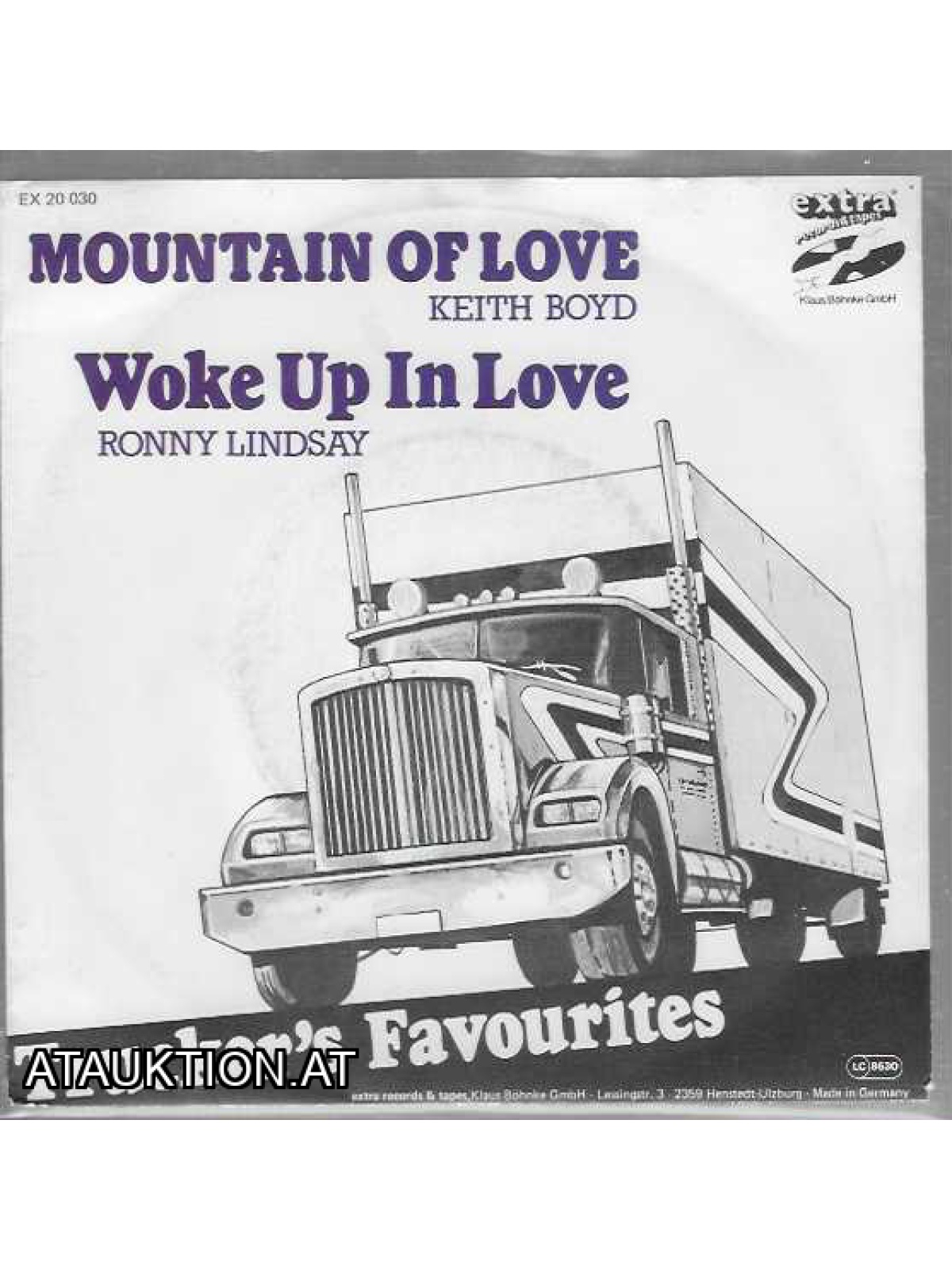 SINGLE / Keith Boyd / Ronny Lindsay – Mountain Of Love / Woke Up In Love