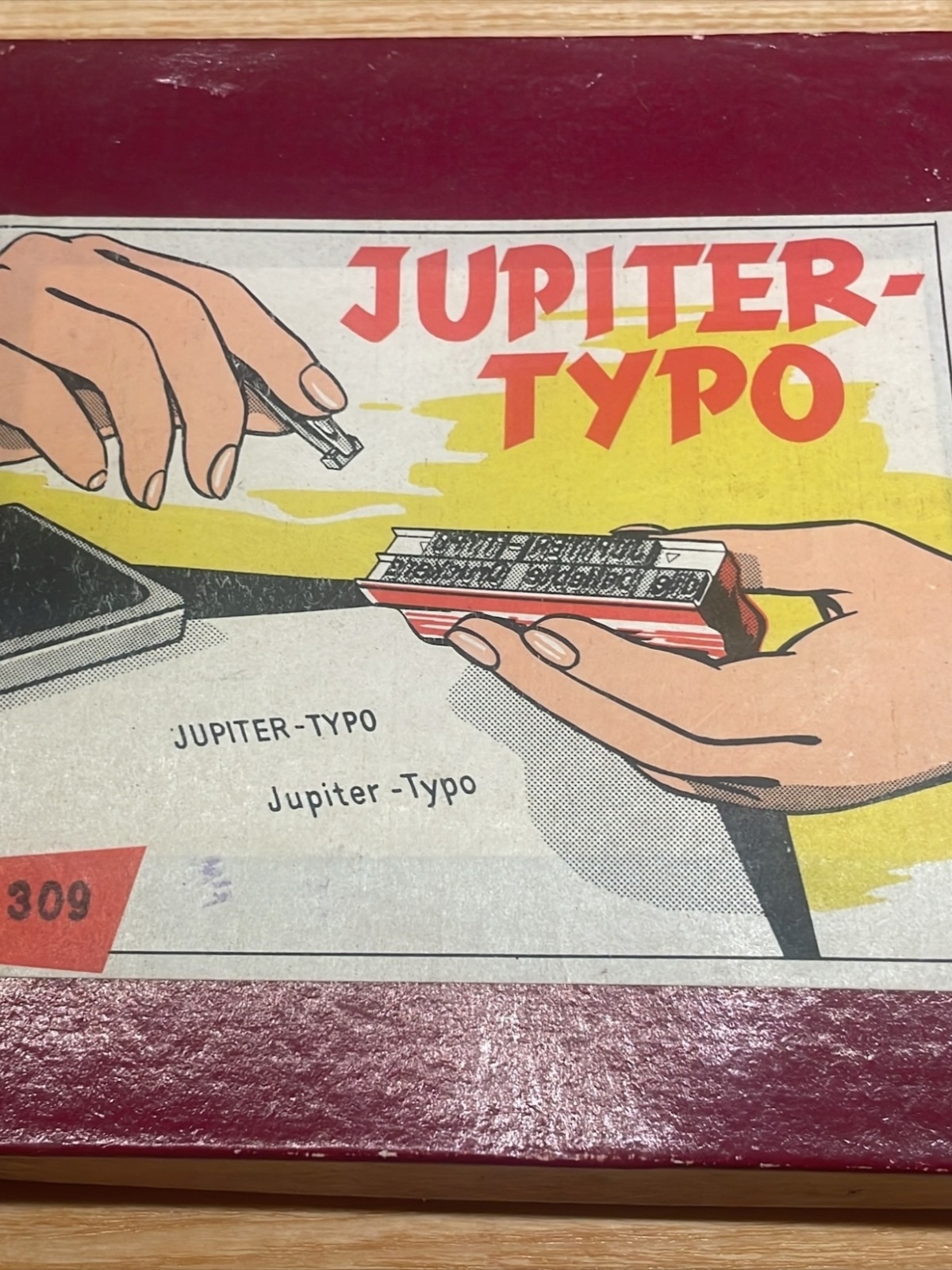 Jupiter-Typo Setzkasten