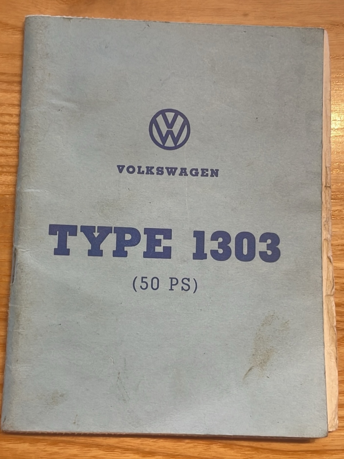 VW Typenschein Type 1303 (50 PS)