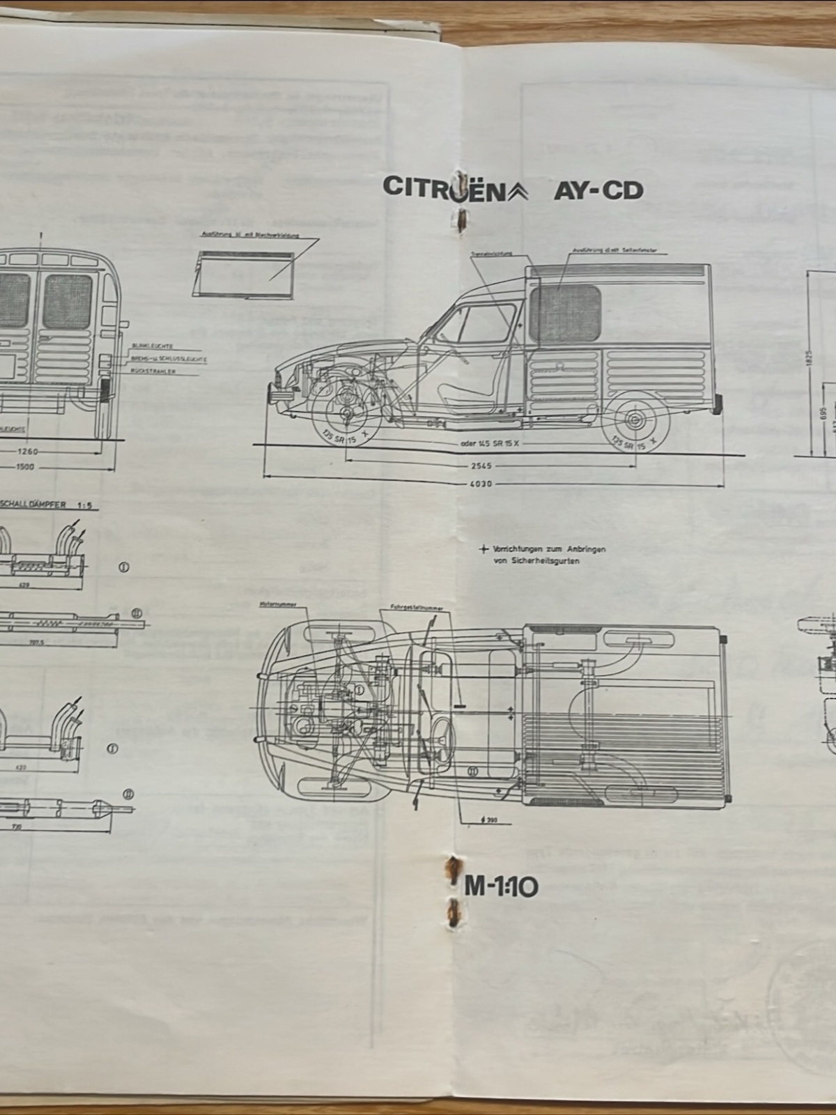 Citroen Acadiane Typenschein