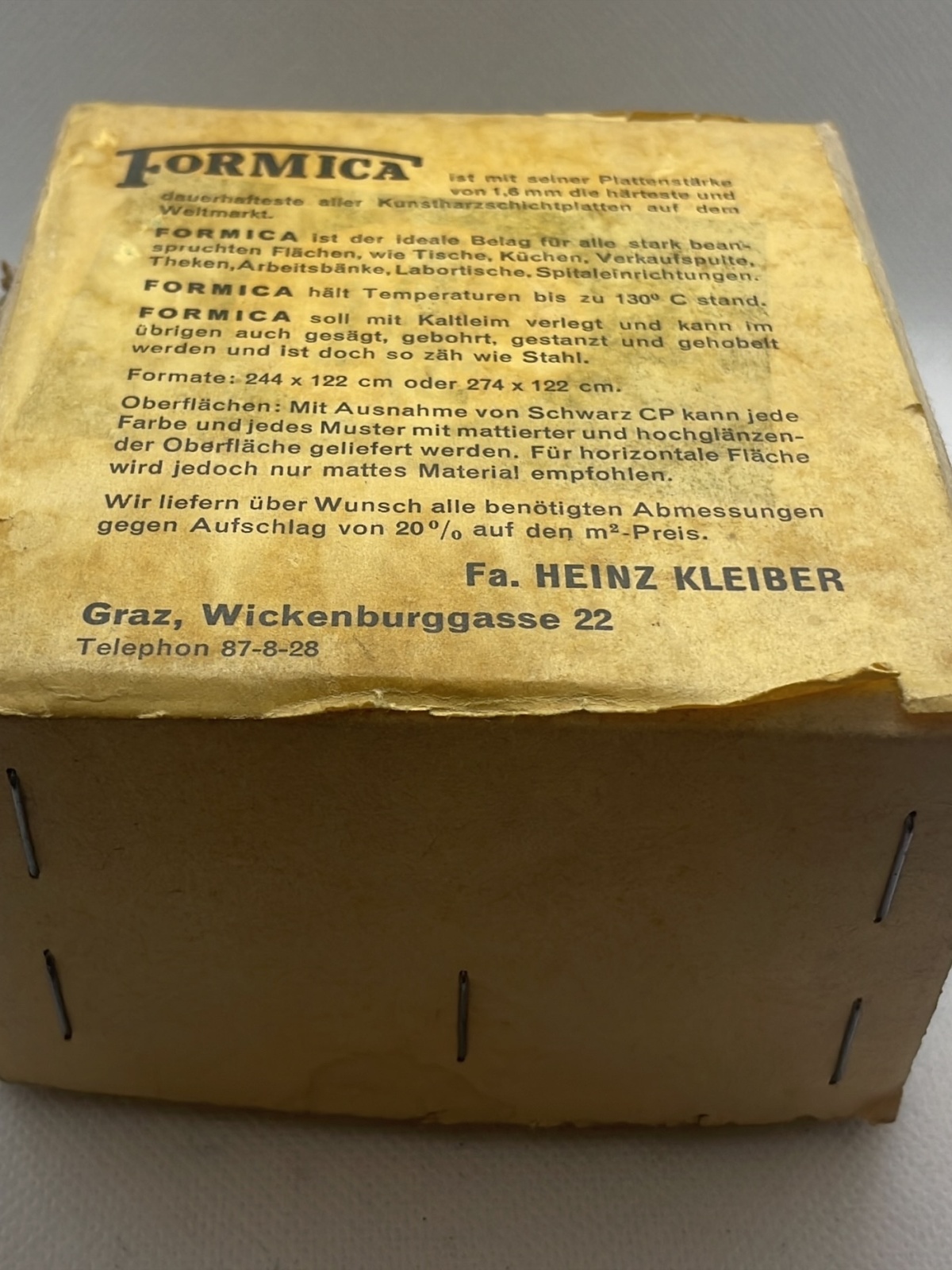 Formica Kunstharzschichtplatten-Muster 50-60er Jahren