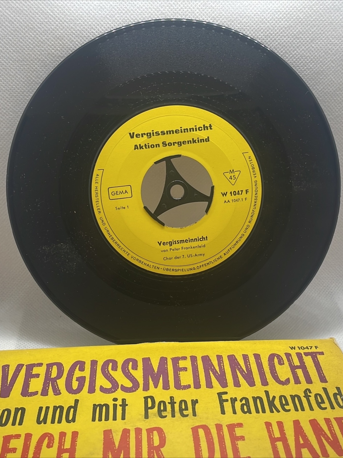 Single als Warenprobe per Post verschickt 1965