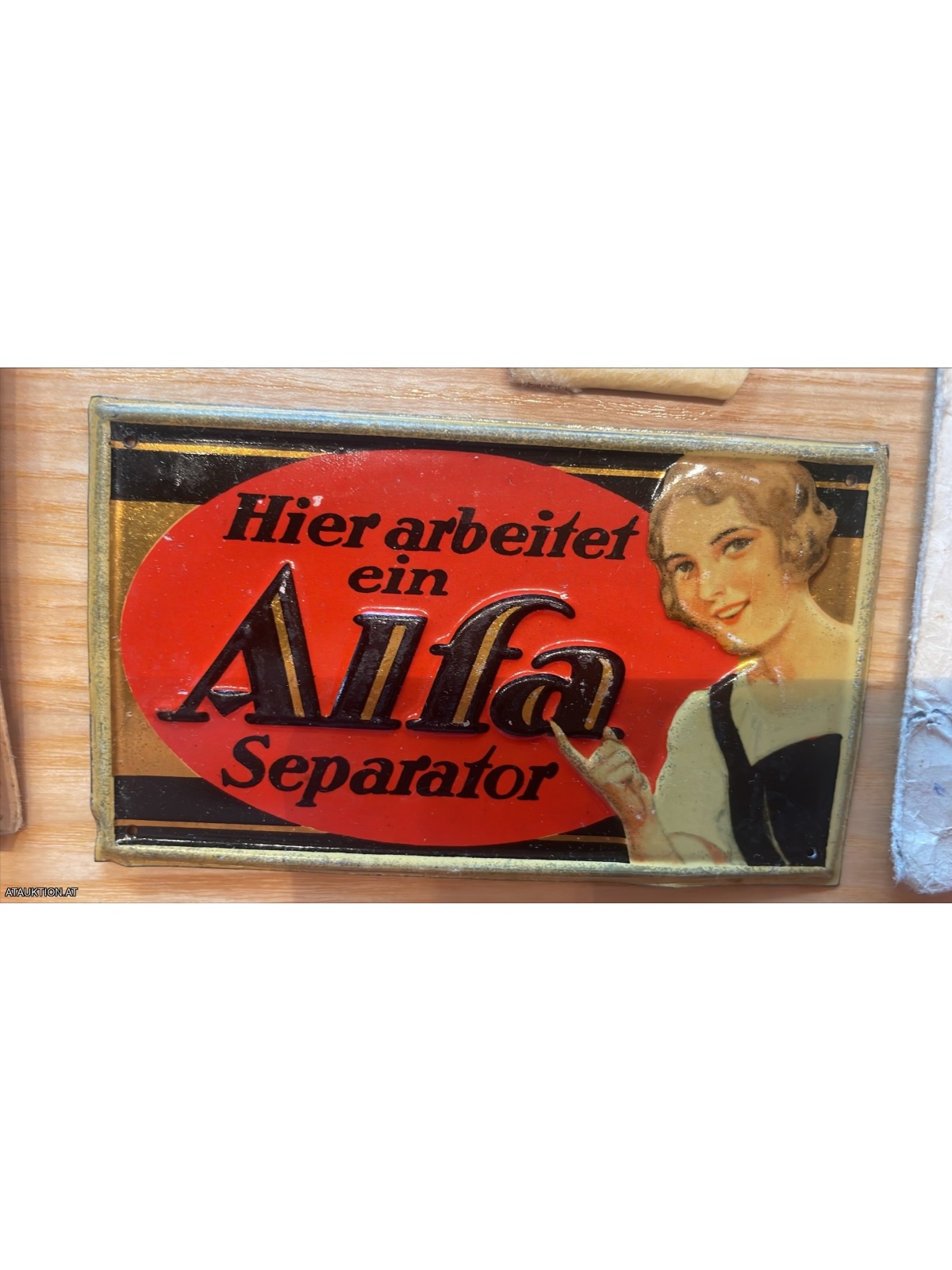 Alte Werbung von ALFA-Separator mit Preisliste von 1951