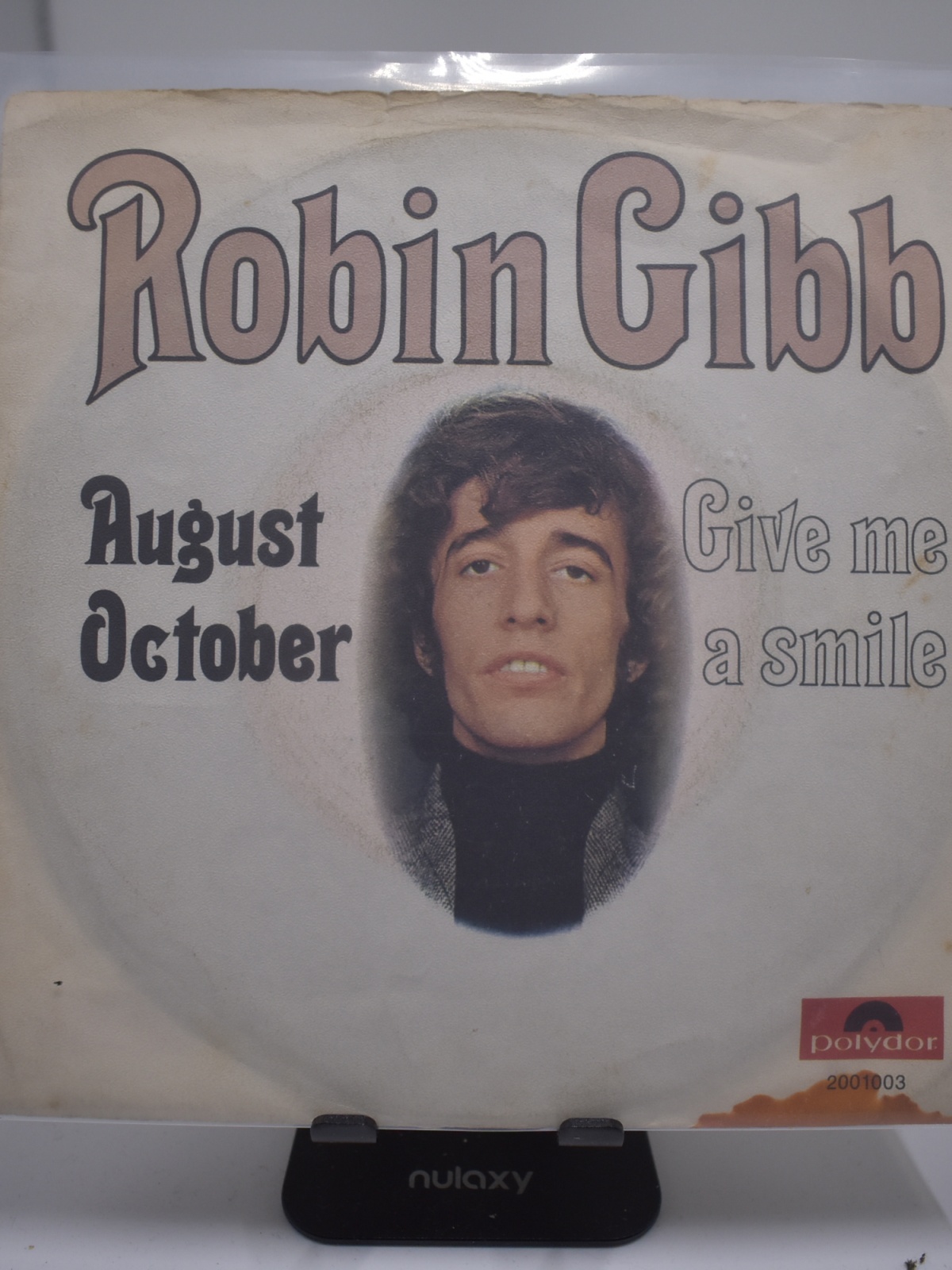 Single / Robin Gibb – August October / Give Me A Smile