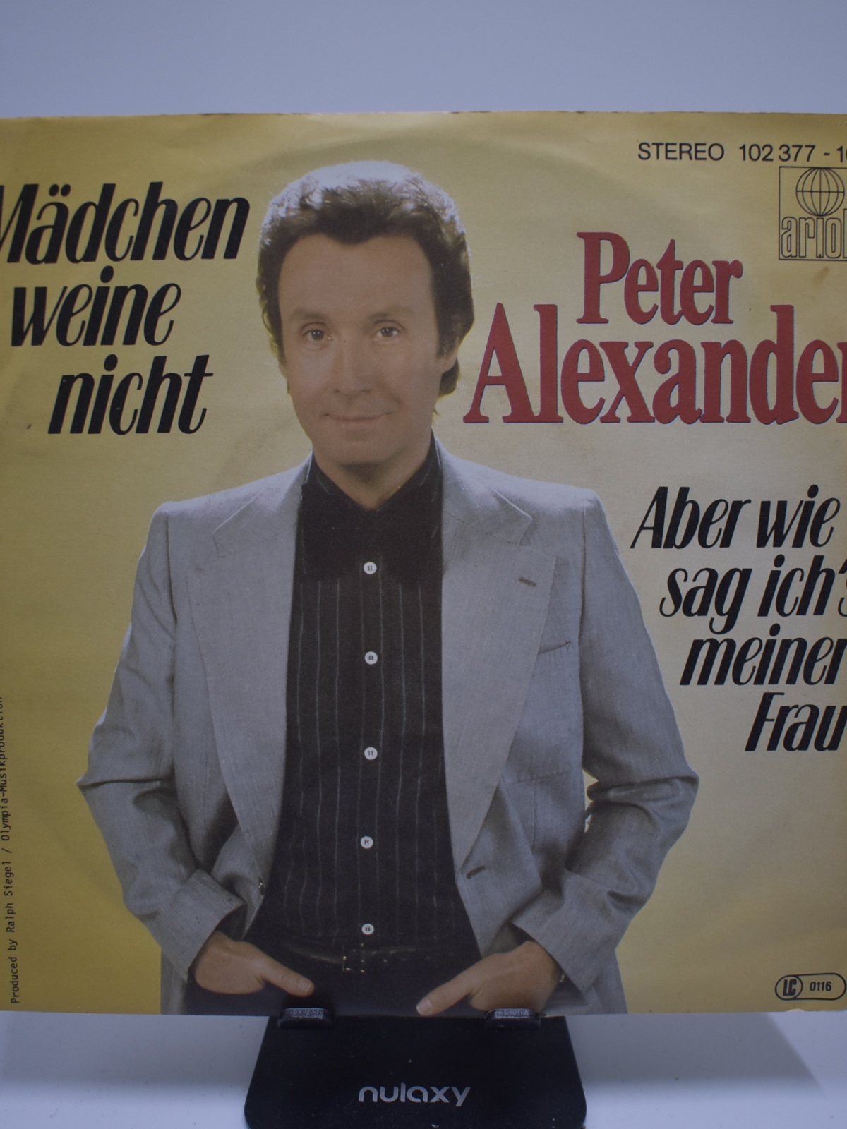 Single / Peter Alexander – Mädchen Weine Nicht