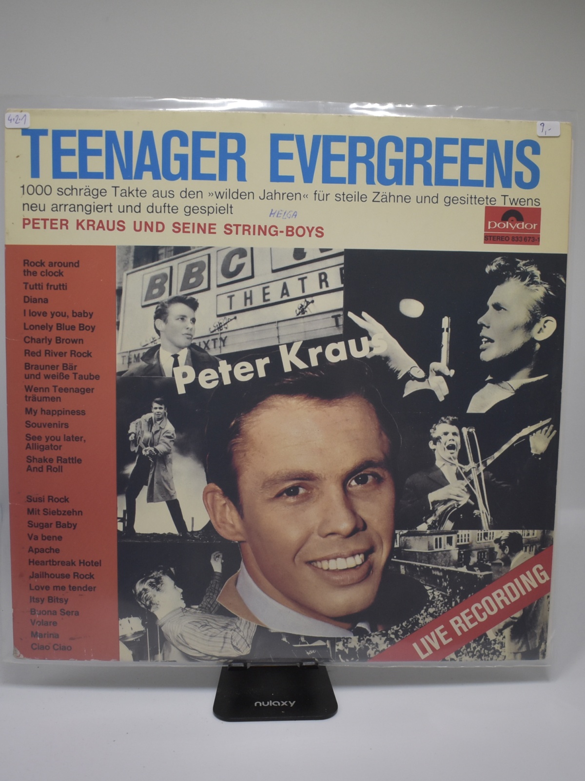 LP / Peter Kraus Und Seine String-Boys – Teenager Evergreens