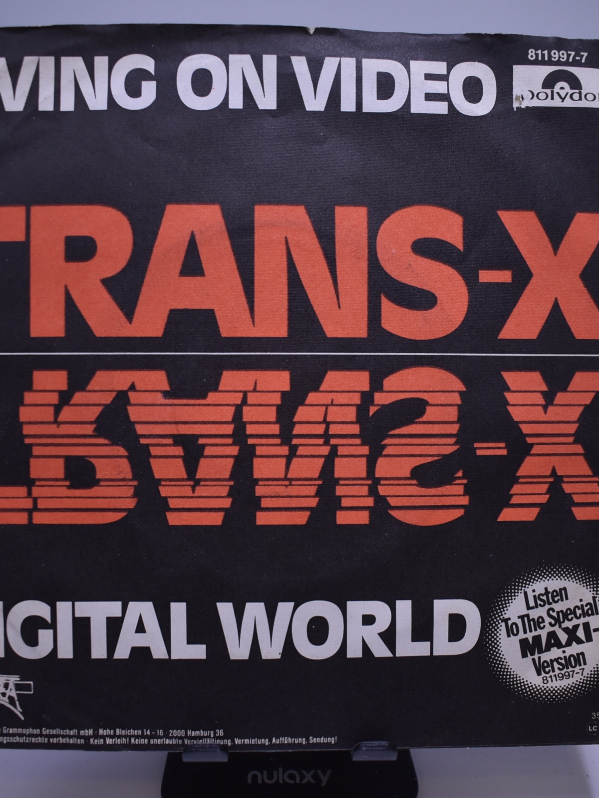 Single / Trans-X – Living On Video / Digital World