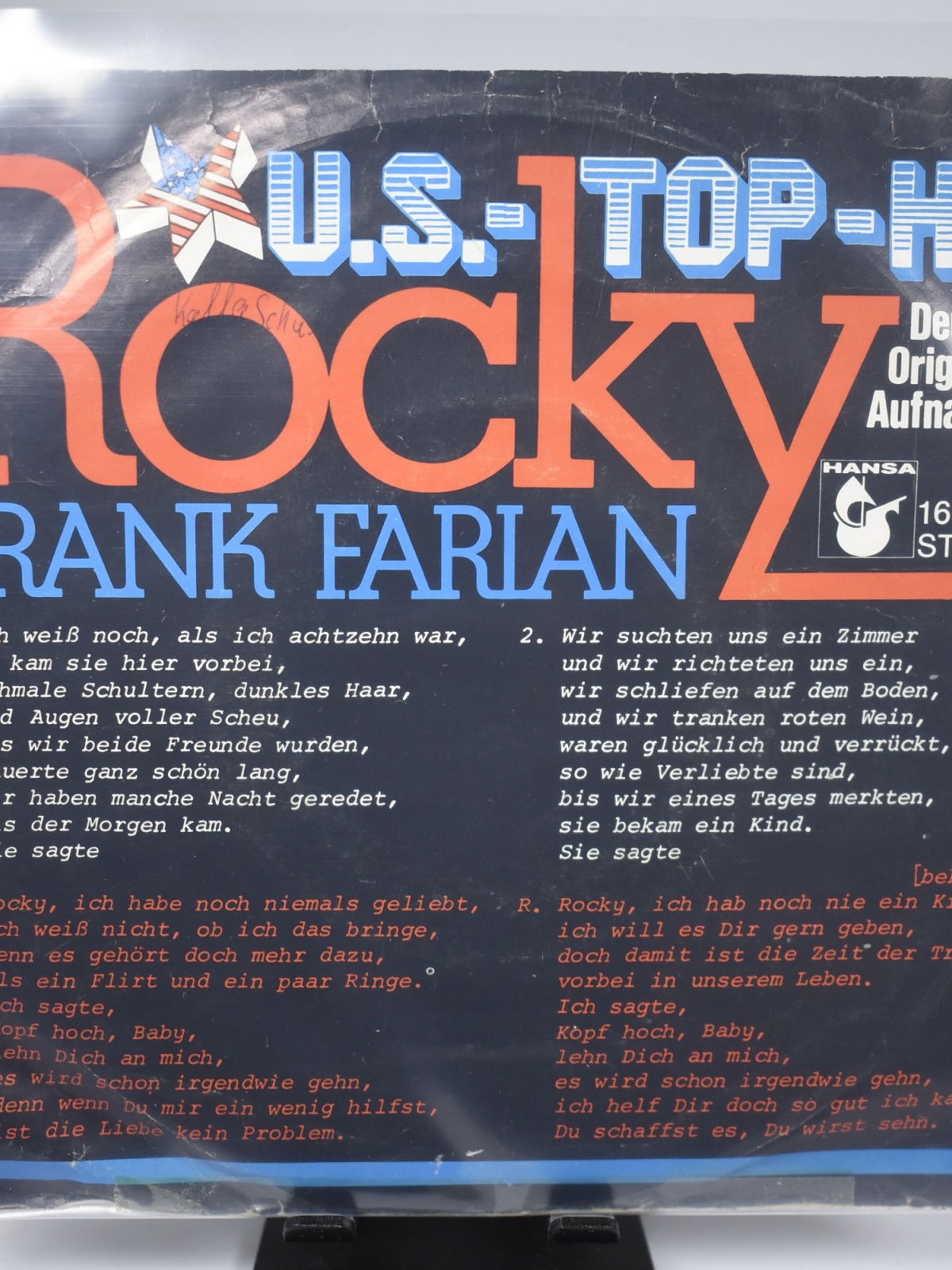 Single / Frank Farian – Rocky