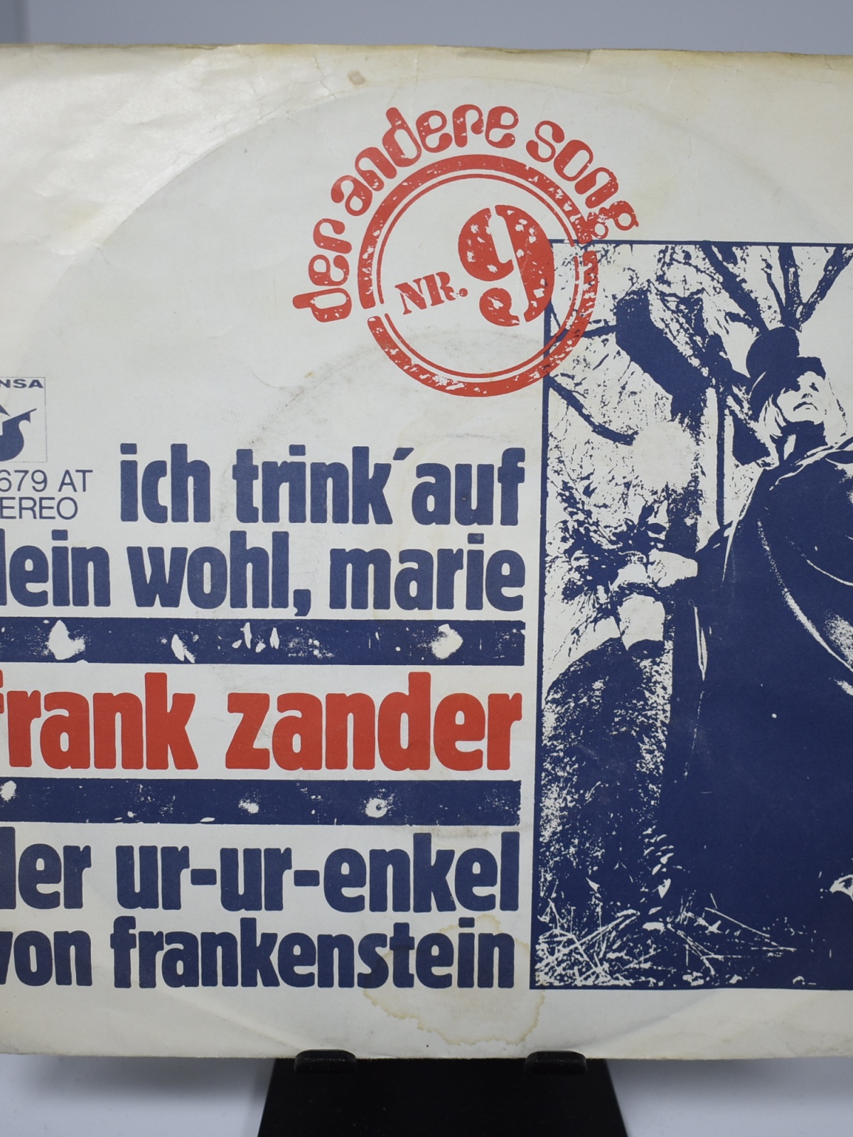 Single / Frank Zander – Ich Trink' Auf Dein Wohl, Marie / Der Ur-Ur-Enkel Von Frankenstein