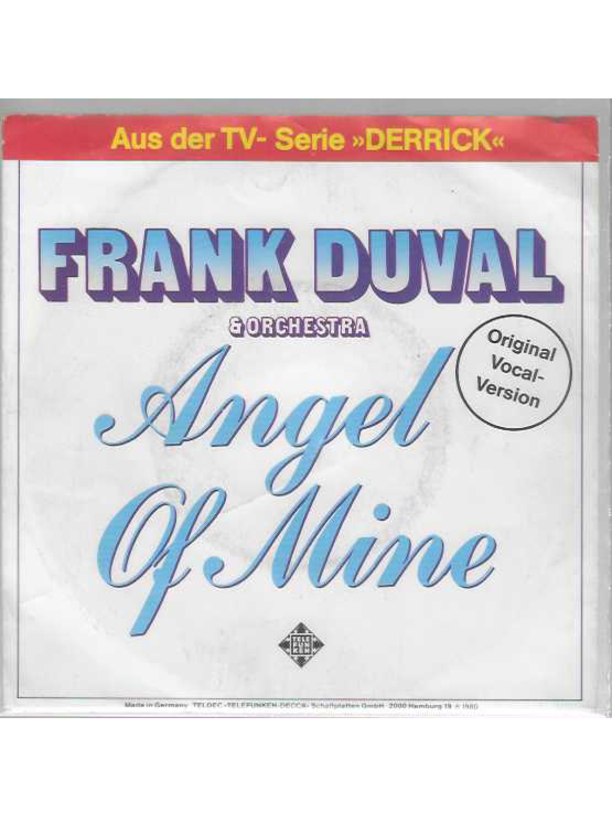 SINGLE / Frank Duval & Orchestra – Angel Of Mine