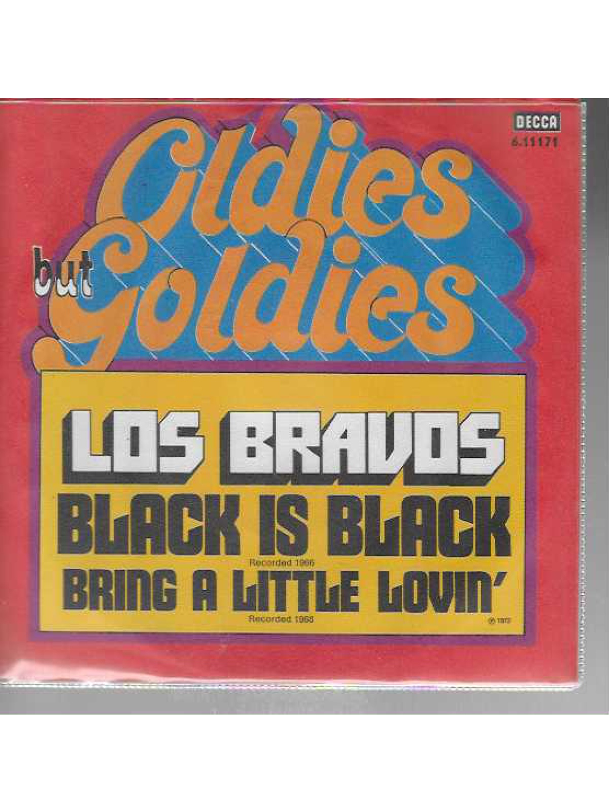 SINGLE / Los Bravos – Black Is Black / Bring A Little Lovin'