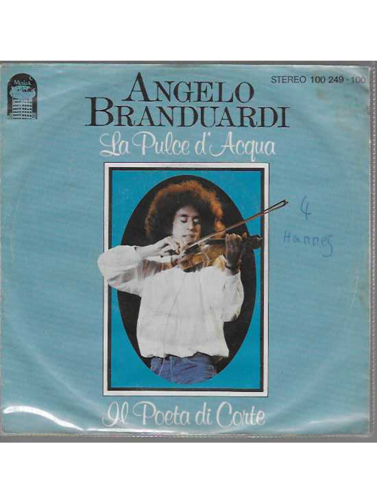 SINGLE / Angelo Branduardi – La Pulce D'Acqua / Il Poeta Di Corte