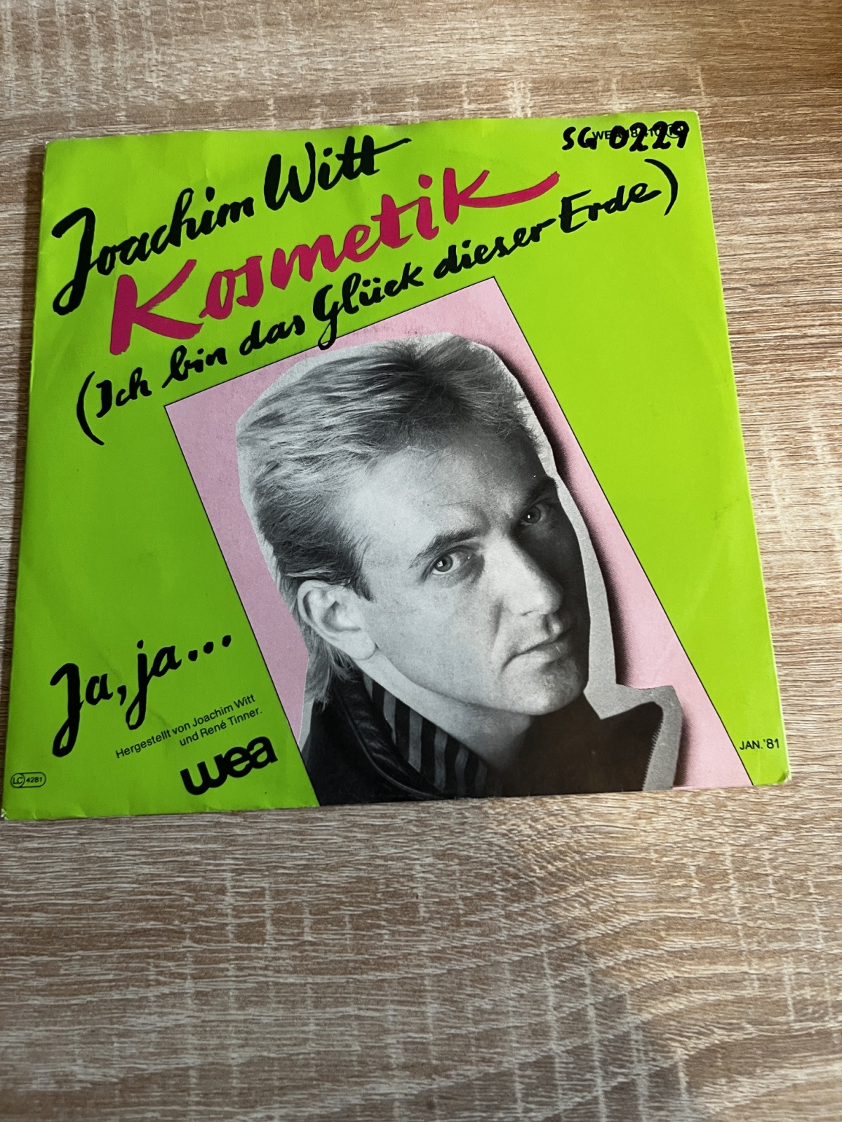 SINGLE / Joachim Witt – Kosmetik (Ich Bin Das Glück Dieser Erde)