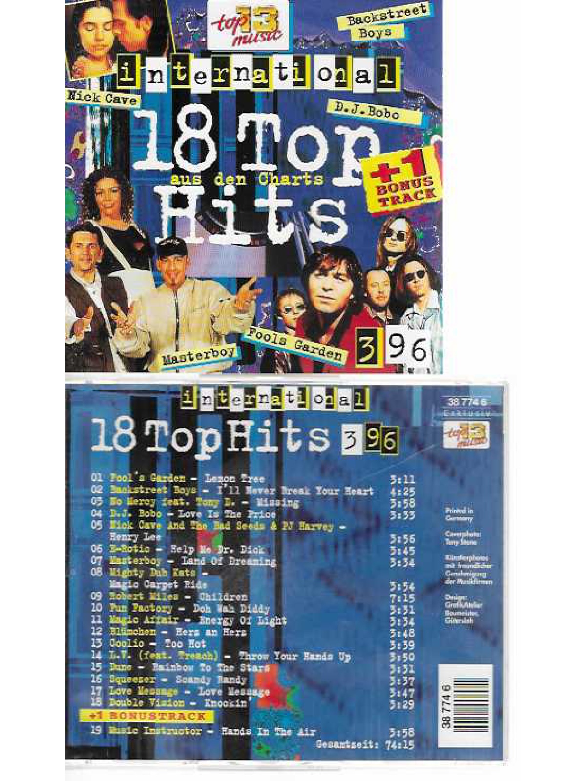 CD / Various – 18 Top Hits Aus Den Charts 3/96