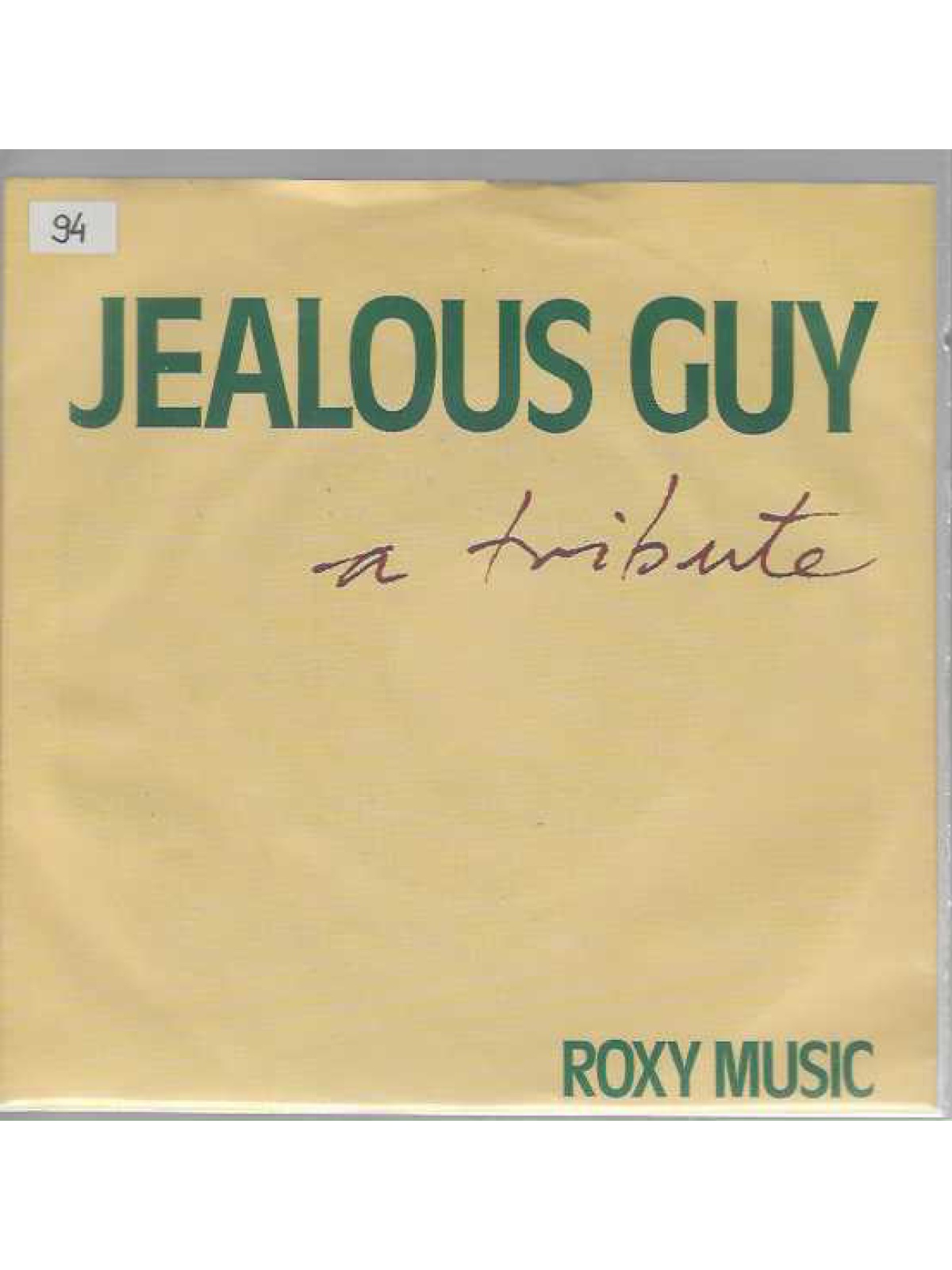 SINGLE / Roxy Music – Jealous Guy