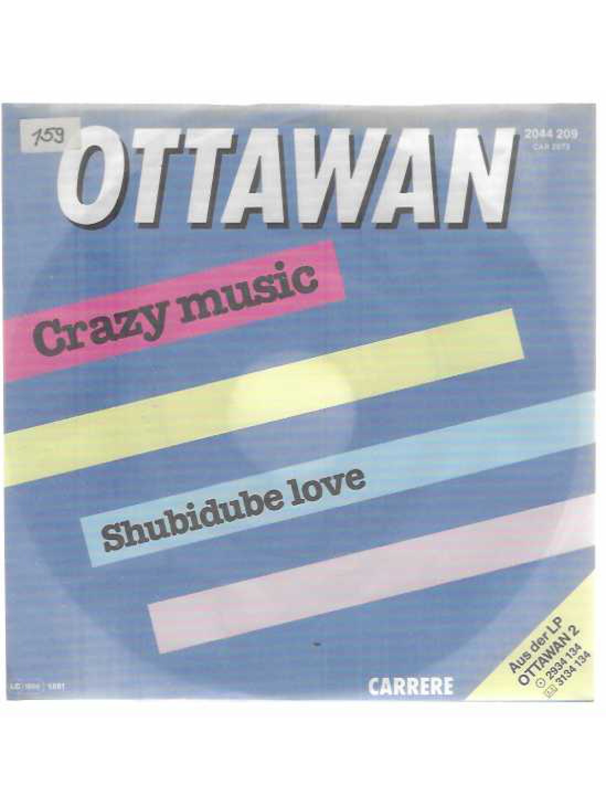 SINGLE / Ottawan – Crazy Music / Shubidube Love