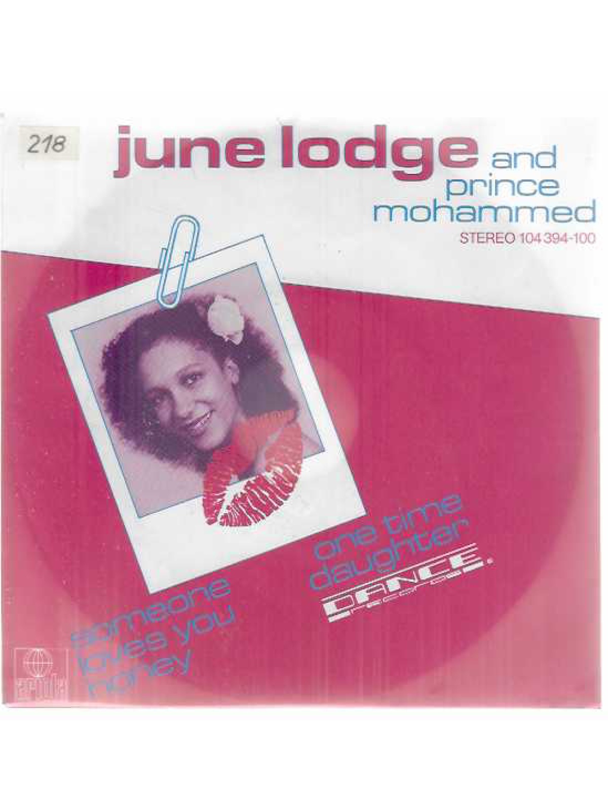 SINGLE / June Lodge And Prince Mohammed – Someone Loves You Honey / One Time Daughter