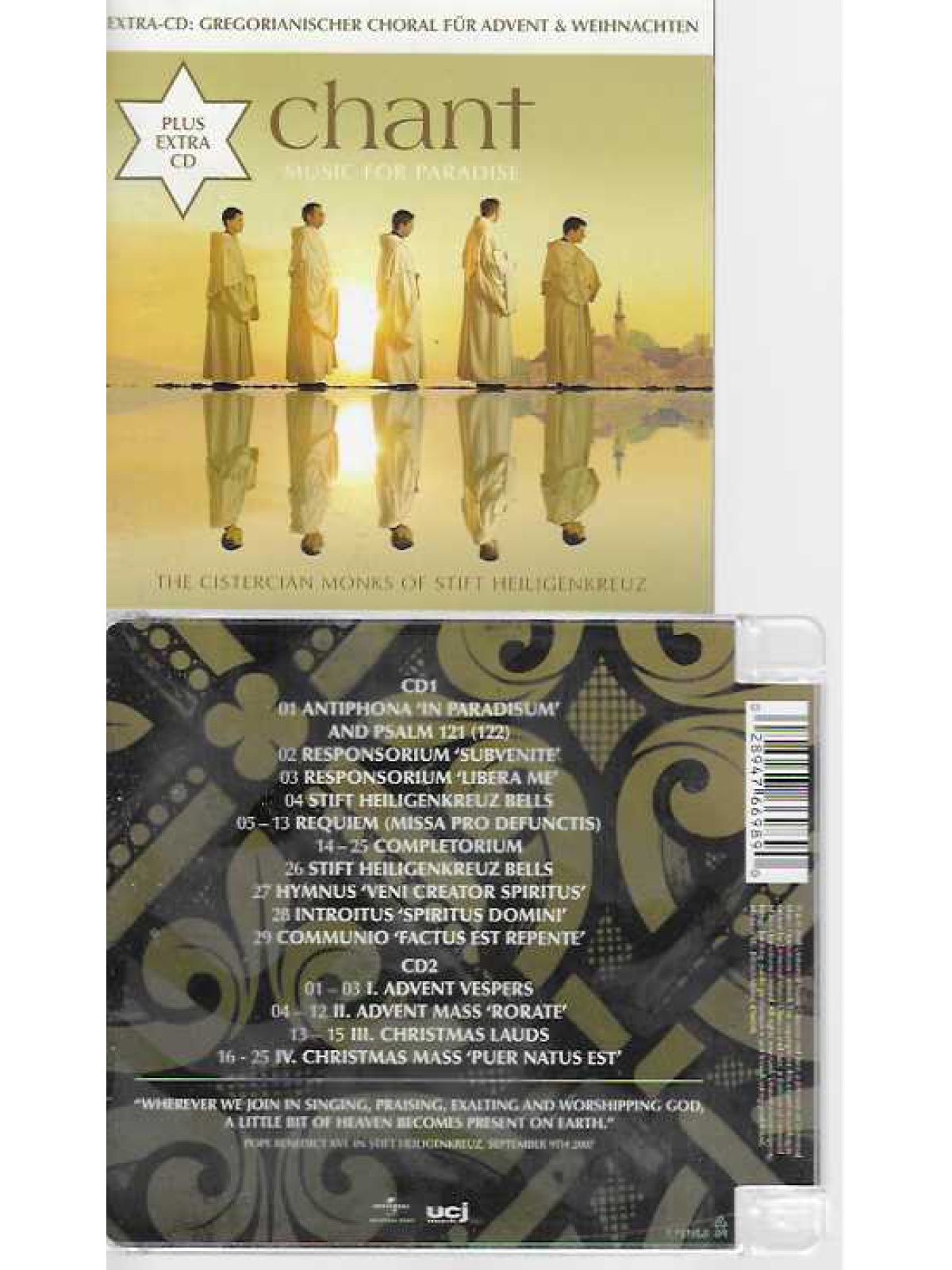 CD / The Cistercian Monks Of Stift Heiligenkreuz – Chant (Music For Paradise)