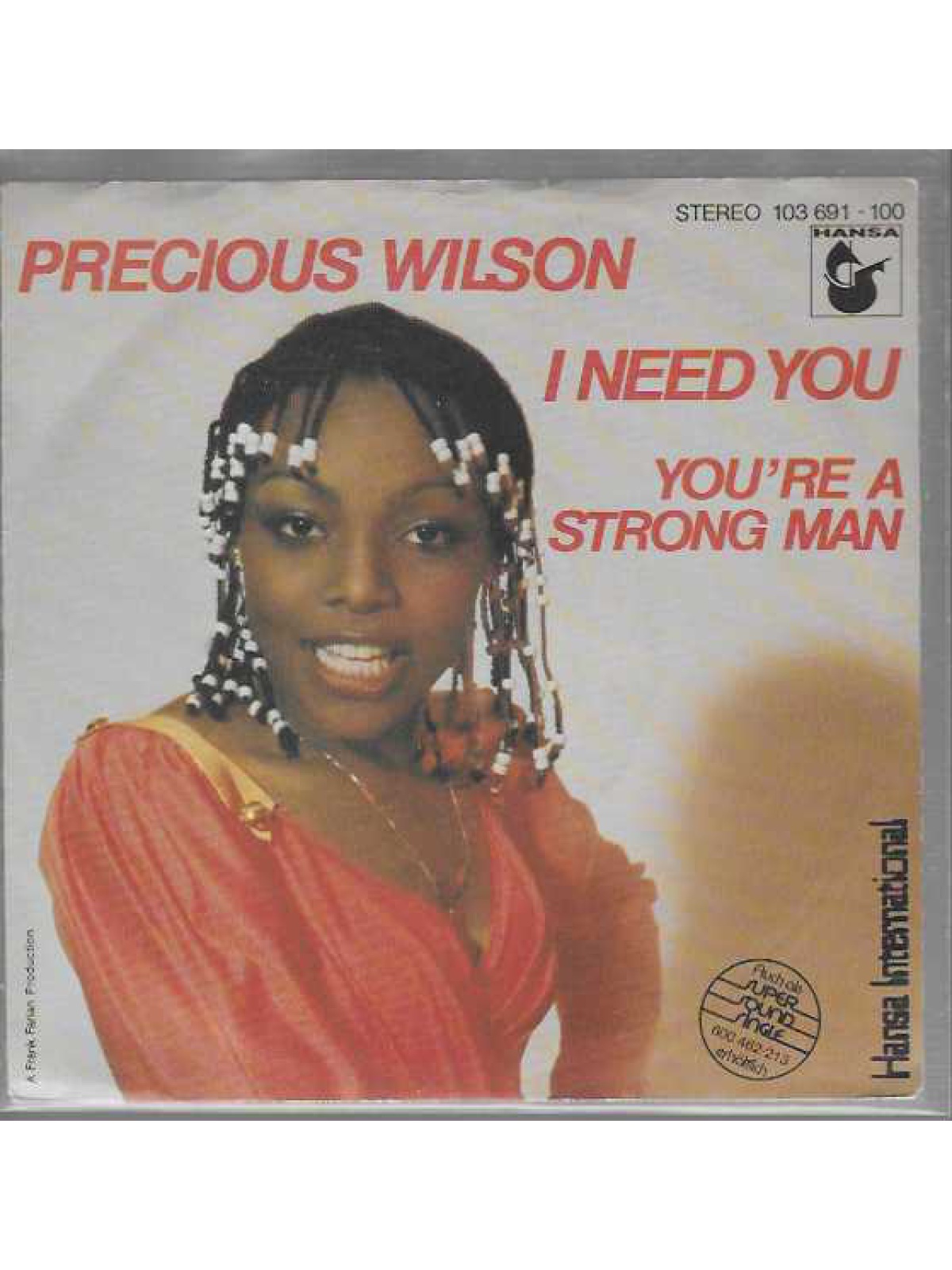 SINGLE / Precious Wilson – I Need You