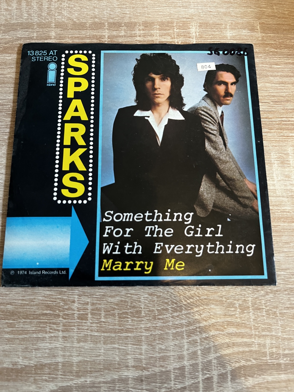 SINGLE / Sparks – Something For The Girl With Everything / Marry Me