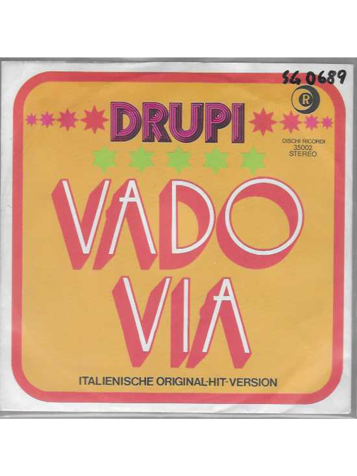 SINGLE / Drupi – She Didn't Remember My Name / Vado Via