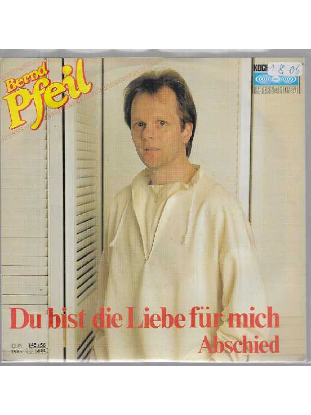 SINGLE / Bernd Pfeil – Du Bist Die Liebe Für Mich