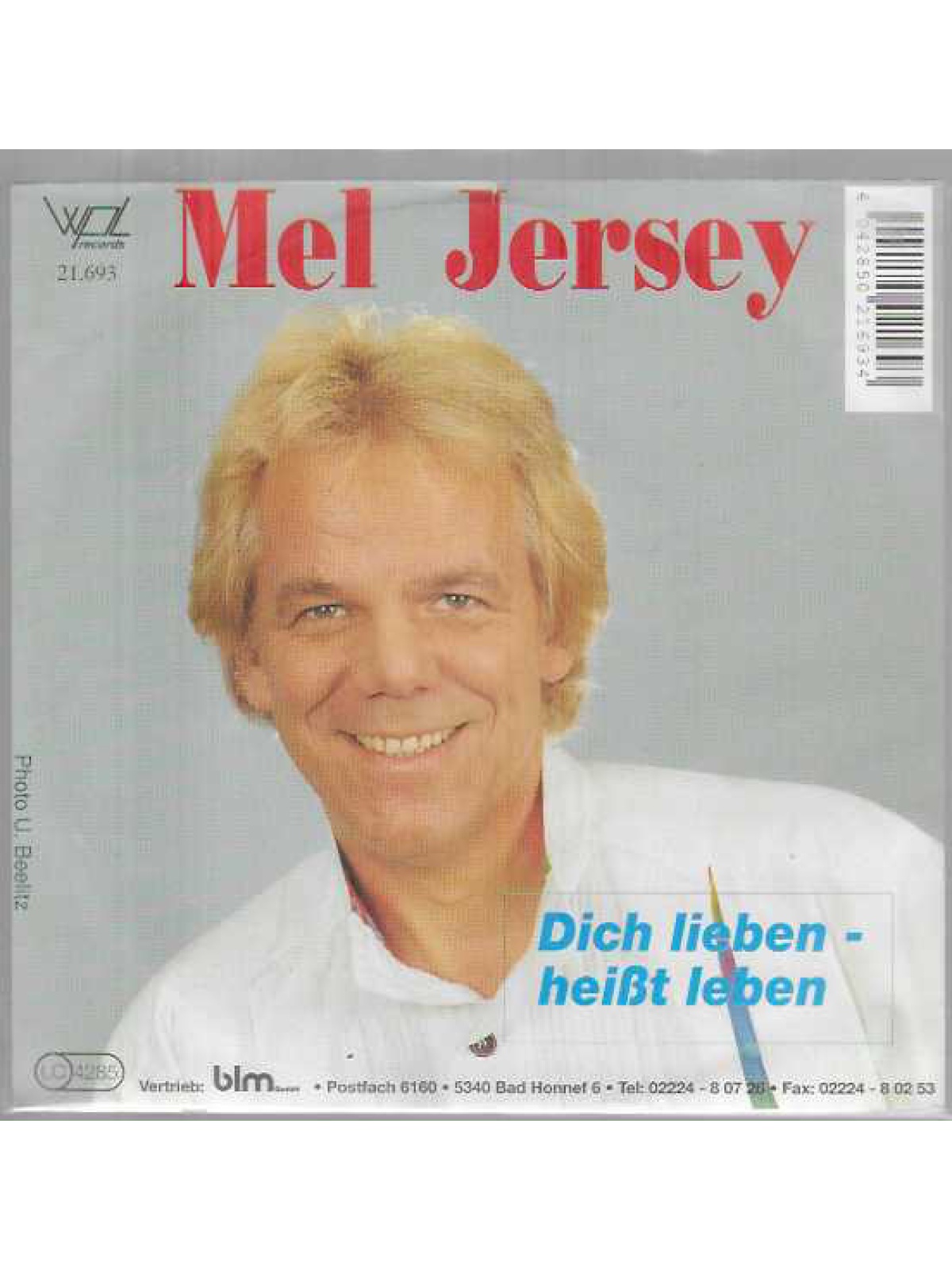 SINGLE / Mel Jersey – Dich Lieben - Heißt Leben