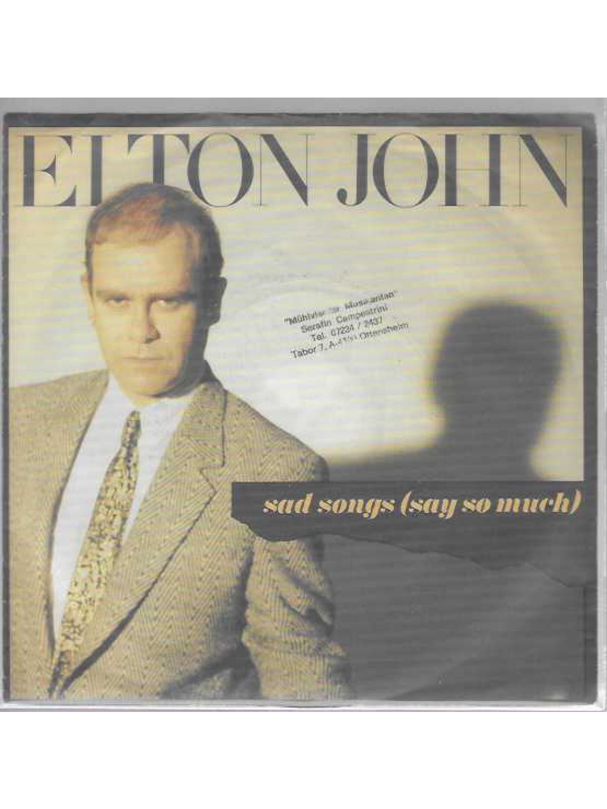 SINGLE / Elton John – Sad Songs (Say So Much)