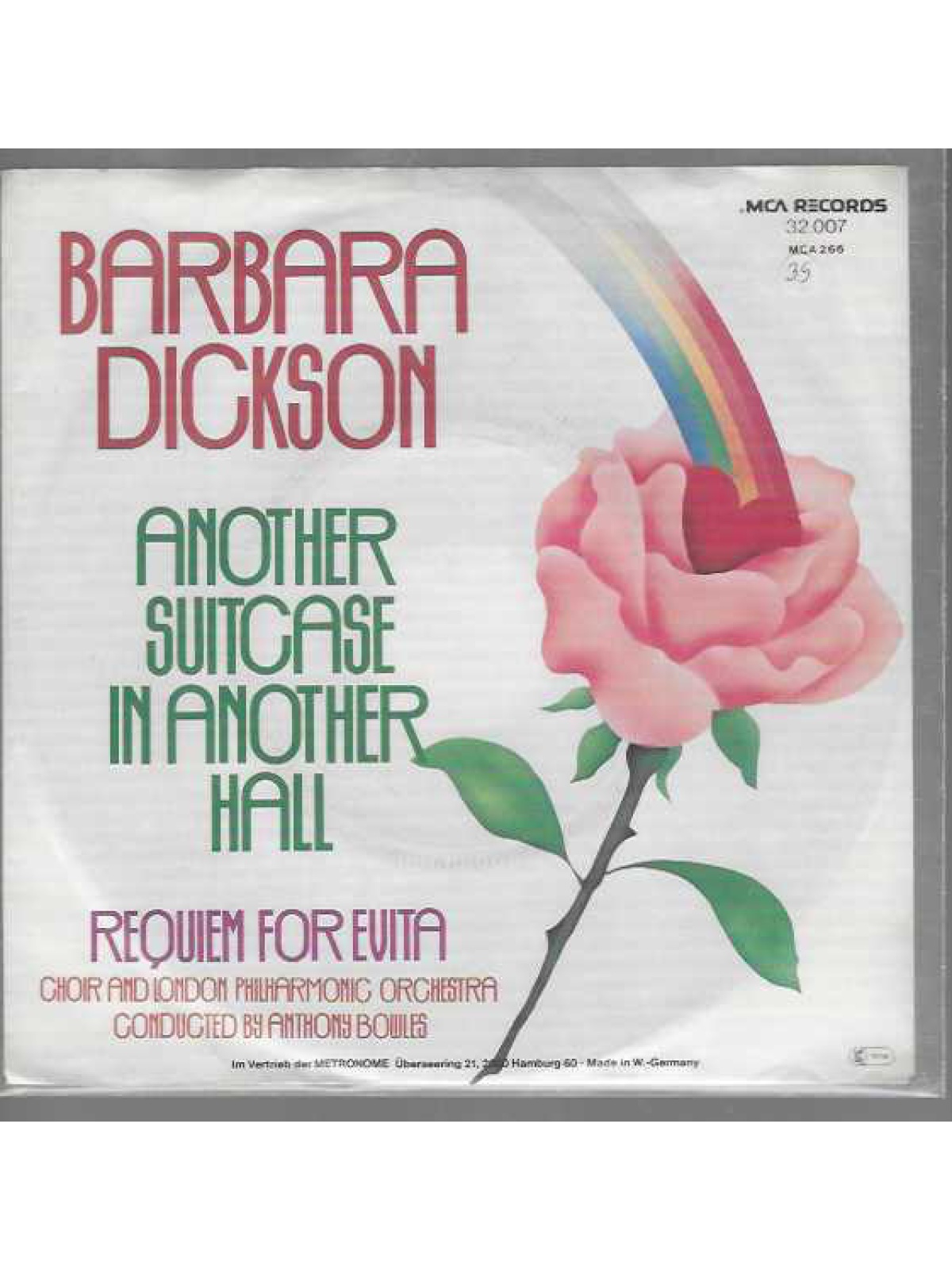 SINGLE / Barbara Dickson – Another Suitcase In Another Hall