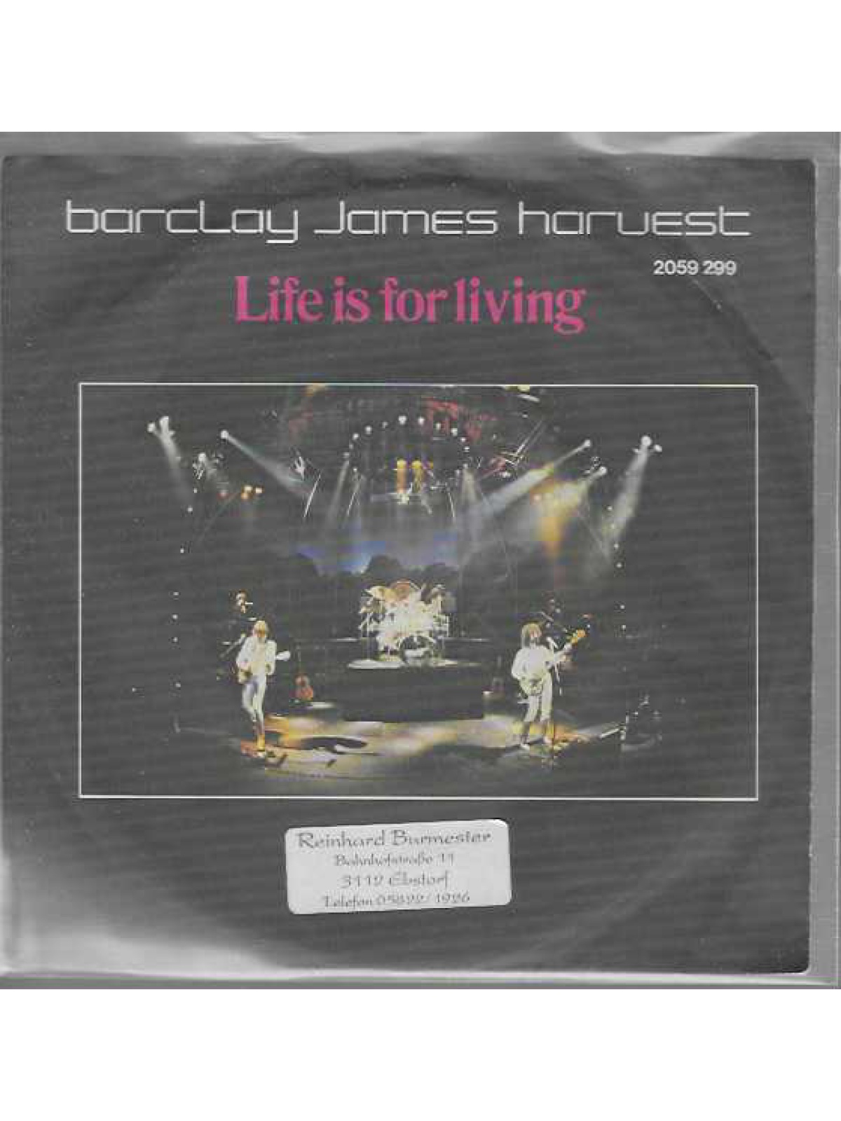 SINGLE / Barclay James Harvest – Life Is For Living