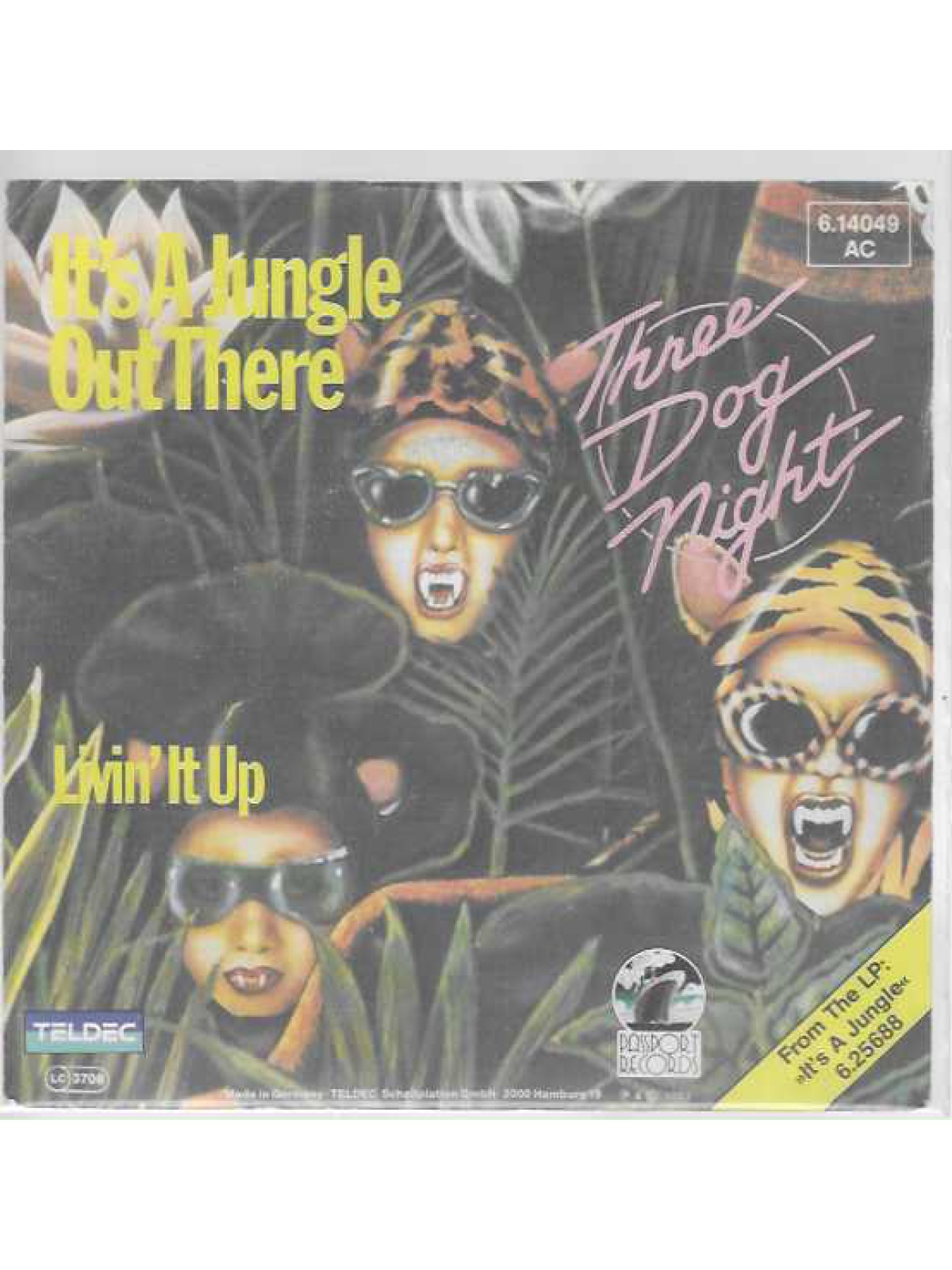 SINGLE / Three Dog Night – It's A Jungle Out There