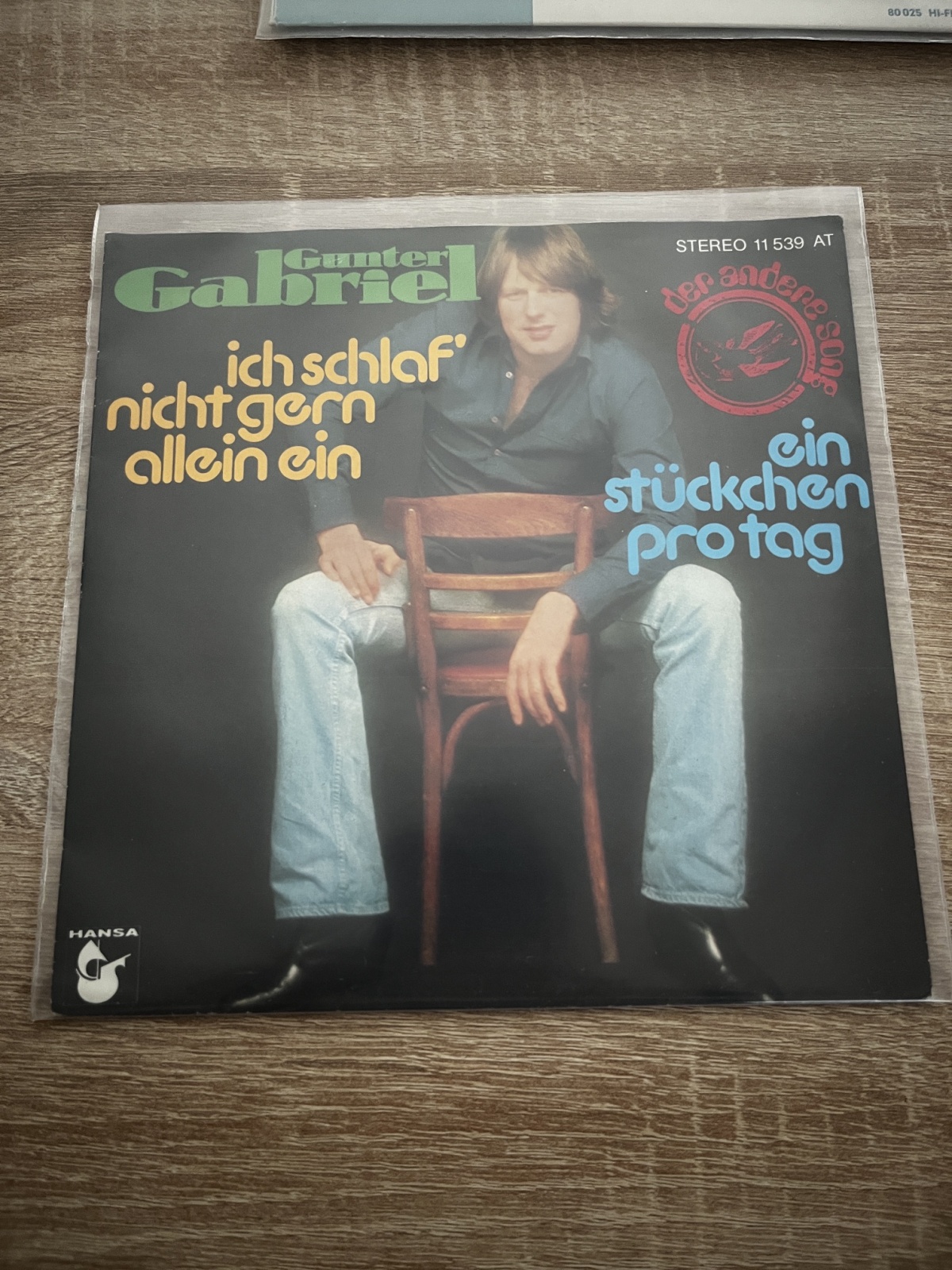 SINGLE / Gunter Gabriel – Ich Schlaf' Nicht Gern Allein Ein / Ein Stückchen Pro Tag