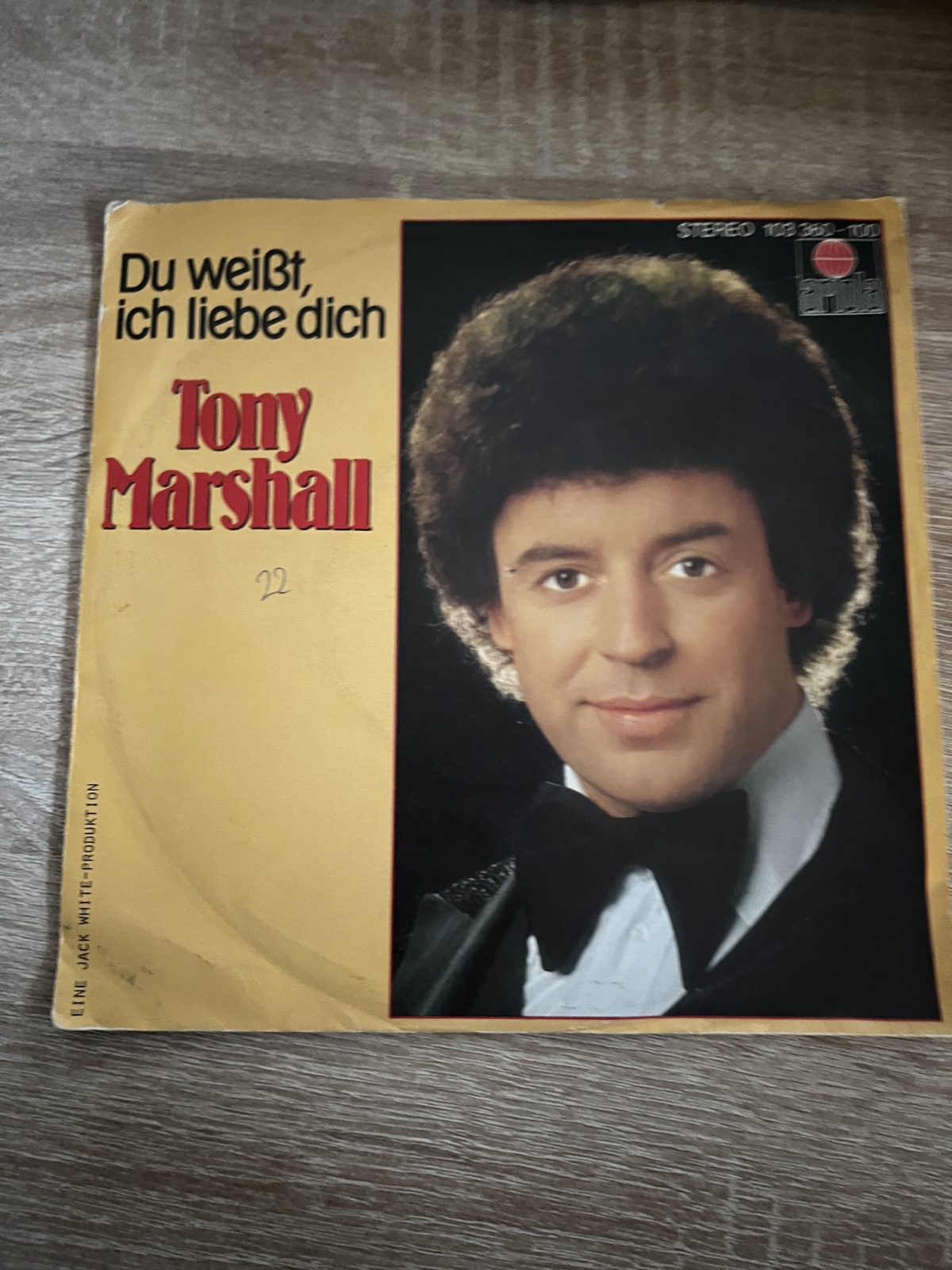 SINGLE / Tony Marshall – Du Weißt, Ich Liebe Dich / Komm Und Setz Dich Zu Mir