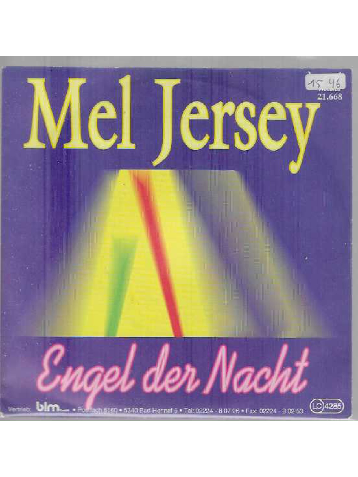 SINGLE / Mel Jersey – Engel Der Nacht