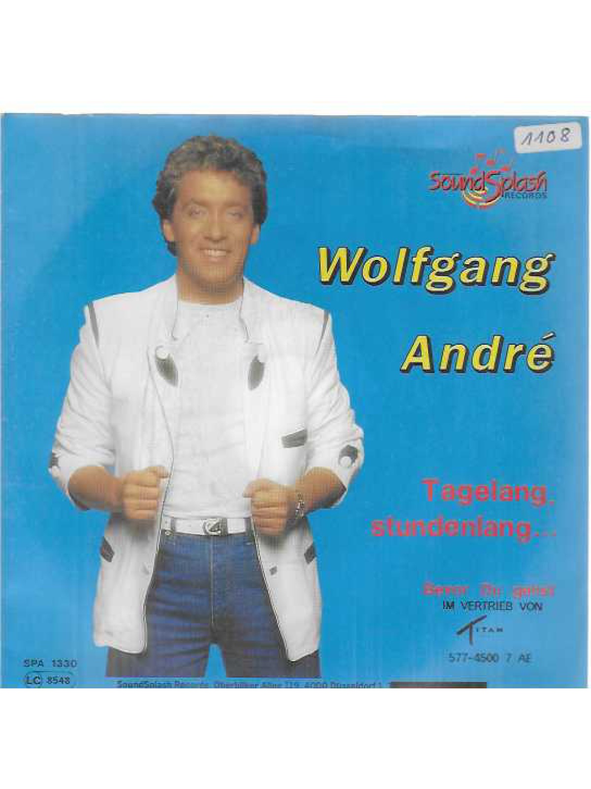 SINGLE / Wolfgang André – Tagelang, Stundenlang...