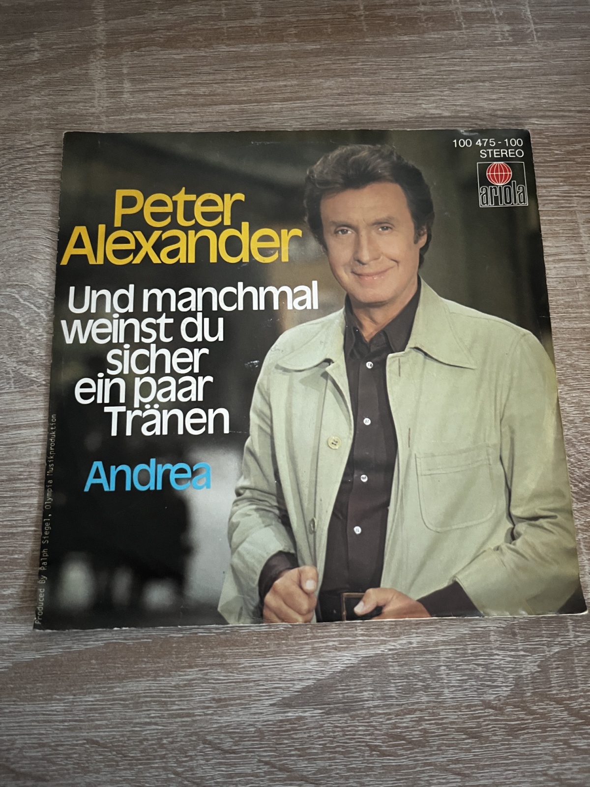 SINGLE / Peter Alexander – Und Manchmal Weinst Du Sicher Ein Paar Tränen