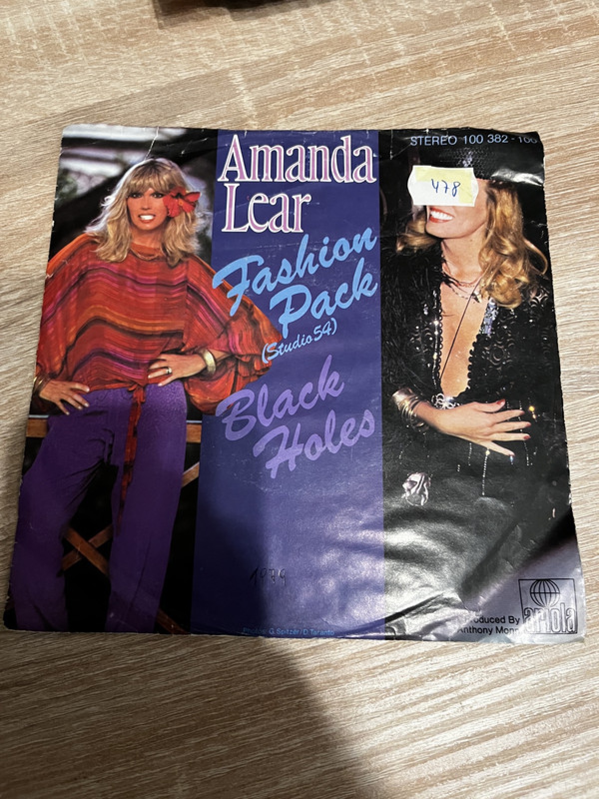 SINGLE / Amanda Lear – Fashion Pack (Studio 54) / Black Holes